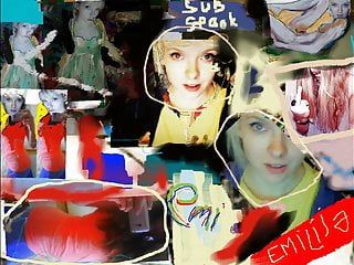 Emilia, two fotos, fame for life and free, video in paint
